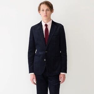 𝅺J.CREW Mens Navy Classic Corduroy Blazer Jacket Slim Fit M